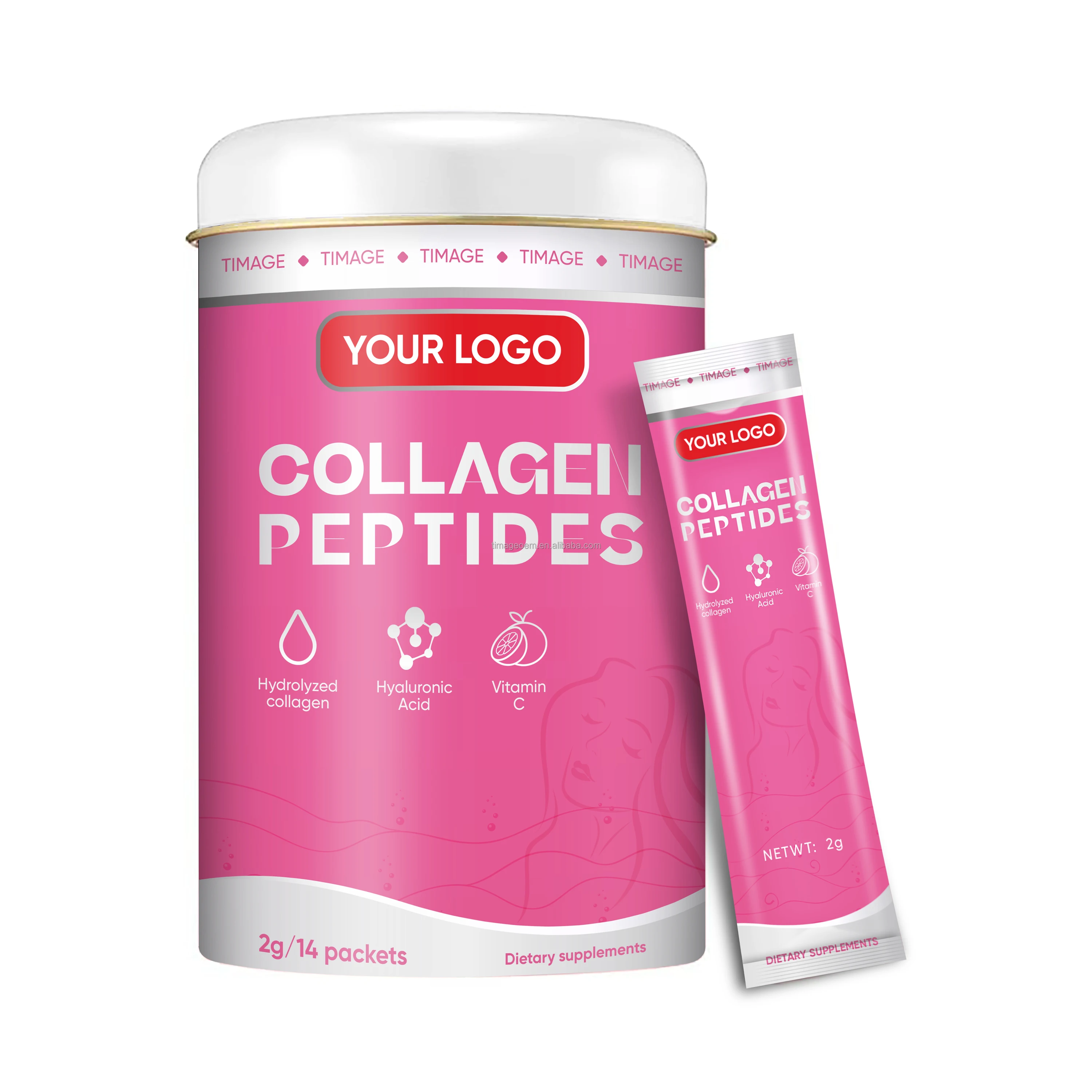 collagen supplement powder to drink Skin Whitening Supplement peptides marine protein sachets