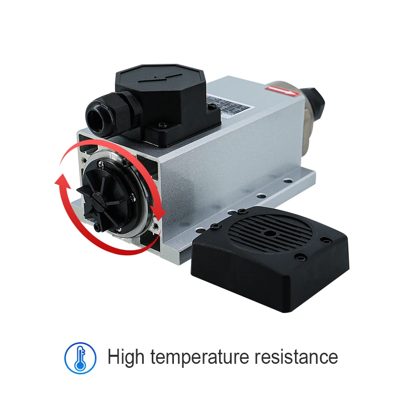 Шпиндель с воздушным охлаждением двигатель 220v 2.2kw ER20 квт. шпиндель 4 подшипниками квадратный 24000 об/мин HY инвертор частотно-регулируемым приводом наборы для фрезерного станка