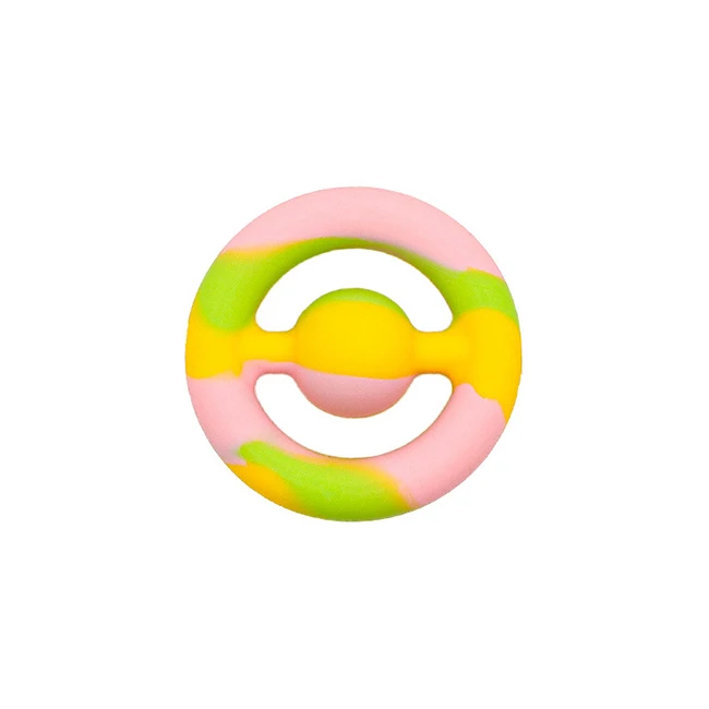 custom soft women baby stacker ring sensory push educational silicone pop bubble fidget toy