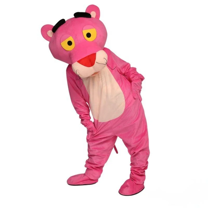 Pink Panther  leopard mascot costume foam halloween cosplay party carnival adult dress kid birthday advertising dancing wedding