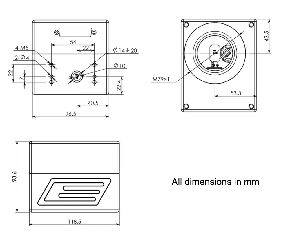 SG7110 1060nm 1064nm 355nm CO2 волоконный УФ-лазерный сканирующий гальванической головкой Входная апертура 10 мм Гальванометр сканер с блоком питания