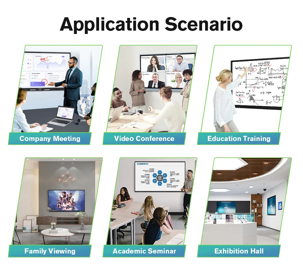 65 75 86 Inch School Teaching Smart Portable All In One Interactive Digital Flat Panel For Classroom