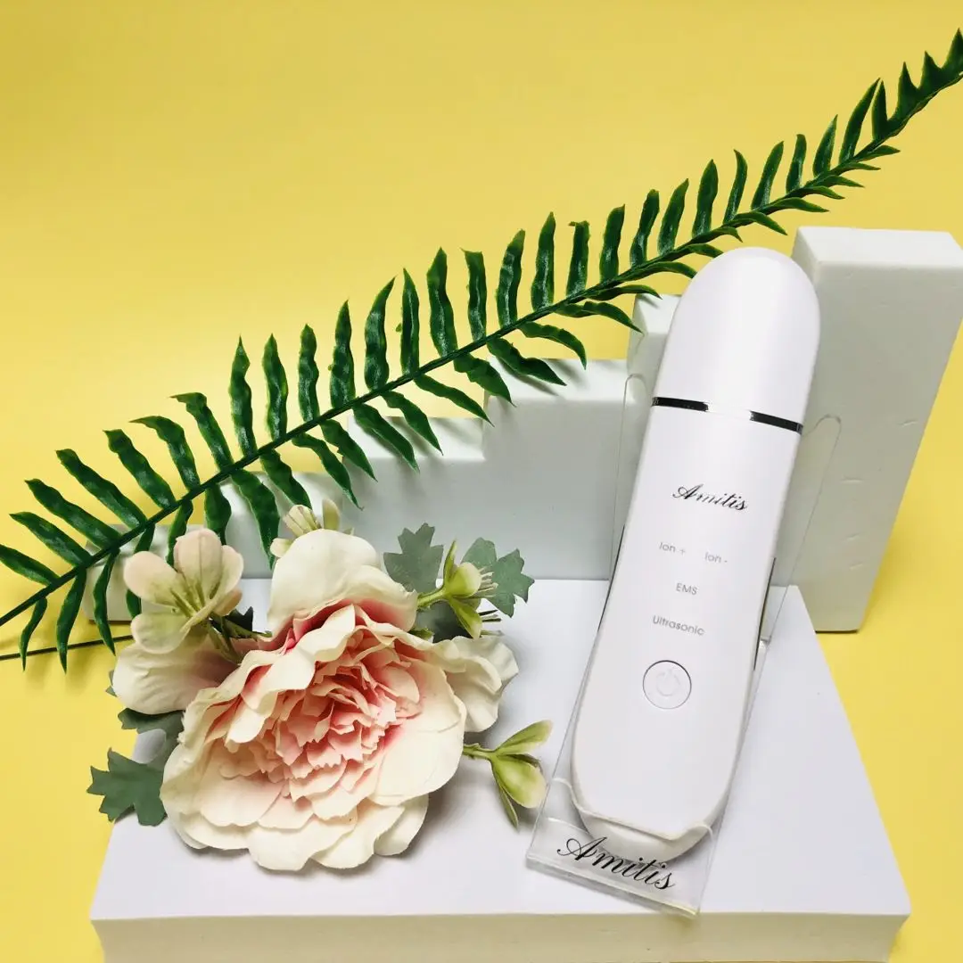 Best Selling Skin Cleansing Ultrasonic Peeling Machine Face Pore Cleaner Skin Scrubber Blackhead Remover Beauty Machine