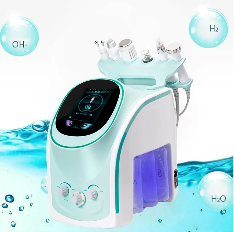 Newest 6in 1 Water Facial oxygen jet peel water dermabrasion facial machine Skin detection  hydro device Machine jet peel