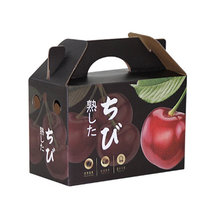 Custom Luxury  banana mango strawberry fruit and vegetable carton cardboard Corrugated packaging box wholesale