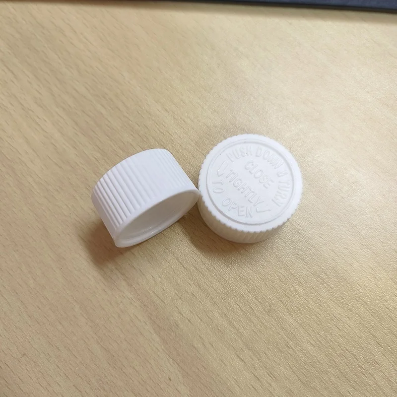 Hot Sale Child Safety Cap Twist Lock lids CRC Cap Medicine Bottle Screw Cap 20mm 24mm 28mm Plastic Bottle Health Product