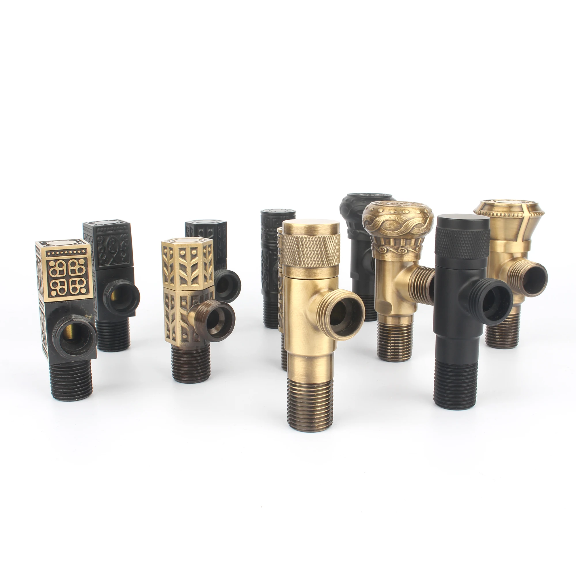 Custom Size 1/2 Brass Angle Valve for Kitchen Modern Design Strainer Floor Drain for Bathroom Hotel Usage Chrome Plated