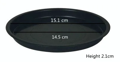 Black Thick Plastic Flowerpot Drip Tray Plant Pot Saucer Flowerpot Chassis Tray For Fleshiness Planter Garden Balcony
