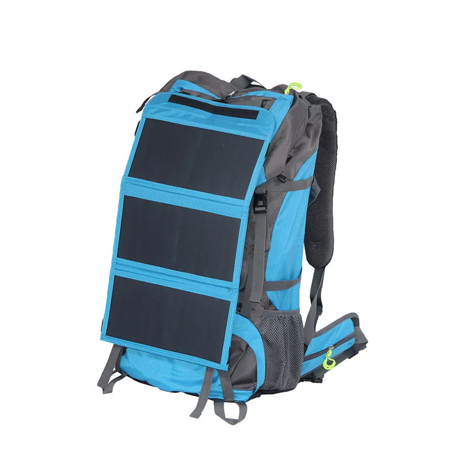 68L 20W/6V Solar Charger Backpack Waterproof With Solar Panel Charger For Hiking Camping Travel