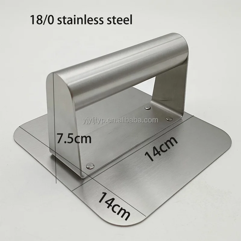 China Wholesale Hamburger Press Burger Patty Maker Professional Meat Press Food Grade Stainless Steel Smashed Burger Press