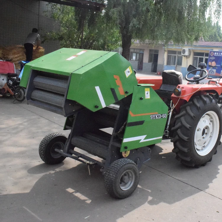Tractor mounted PTO mini round hay straw baler Pasture machine mini round baler price machine
