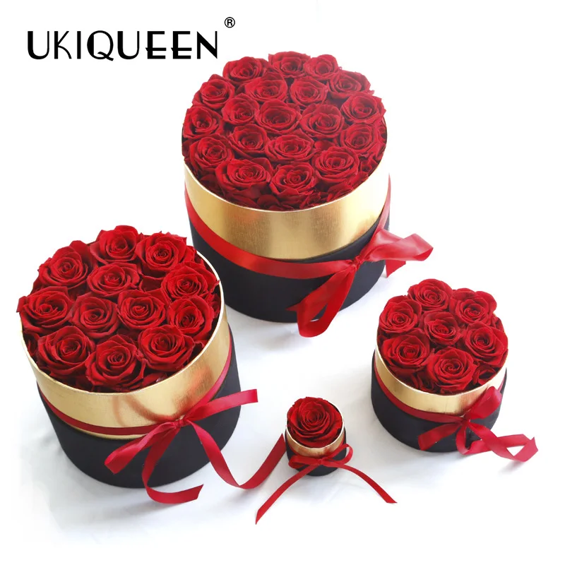 Оптовая продажа Самые продаваемые неизменно стабилизированные розы UKIQUEEN в подарочной