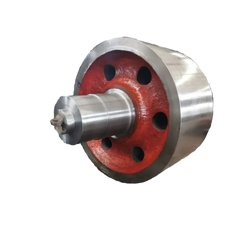 Factory Customize Large Grinding Cement Rotary Kiln Support Roller Wheel Roller Shaft