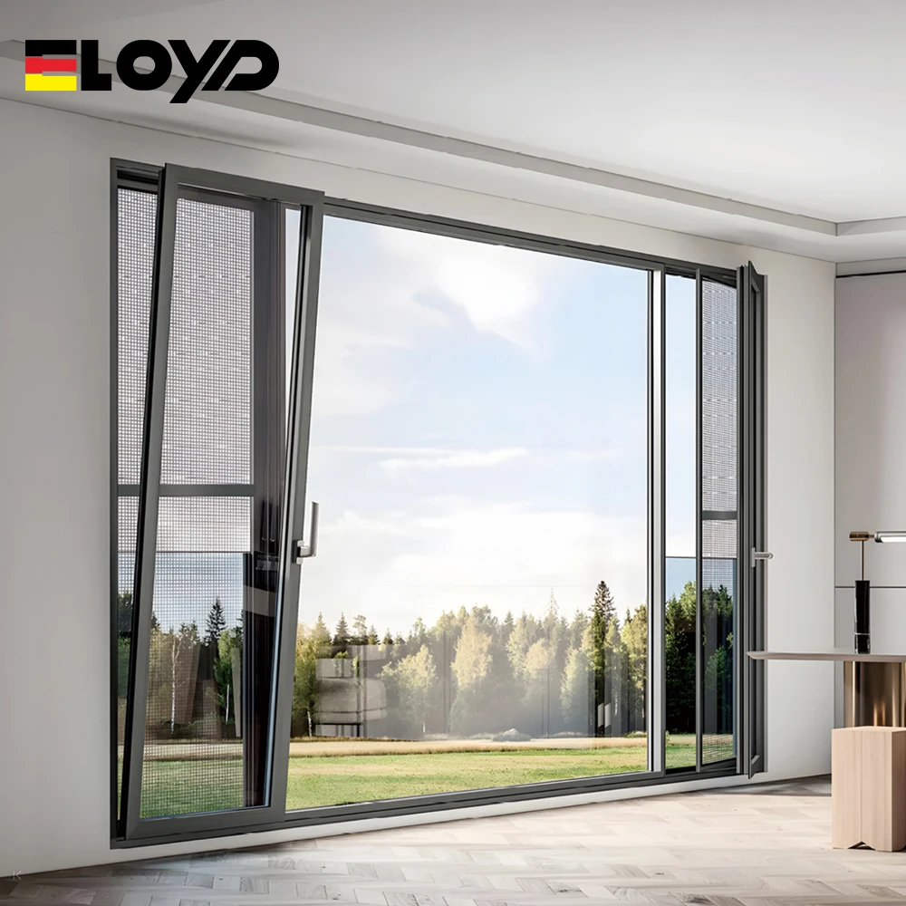 Eloyd Modern Design Upvc Tilt And Turn Windows Replacement Pvc Double Glazed Casement Window