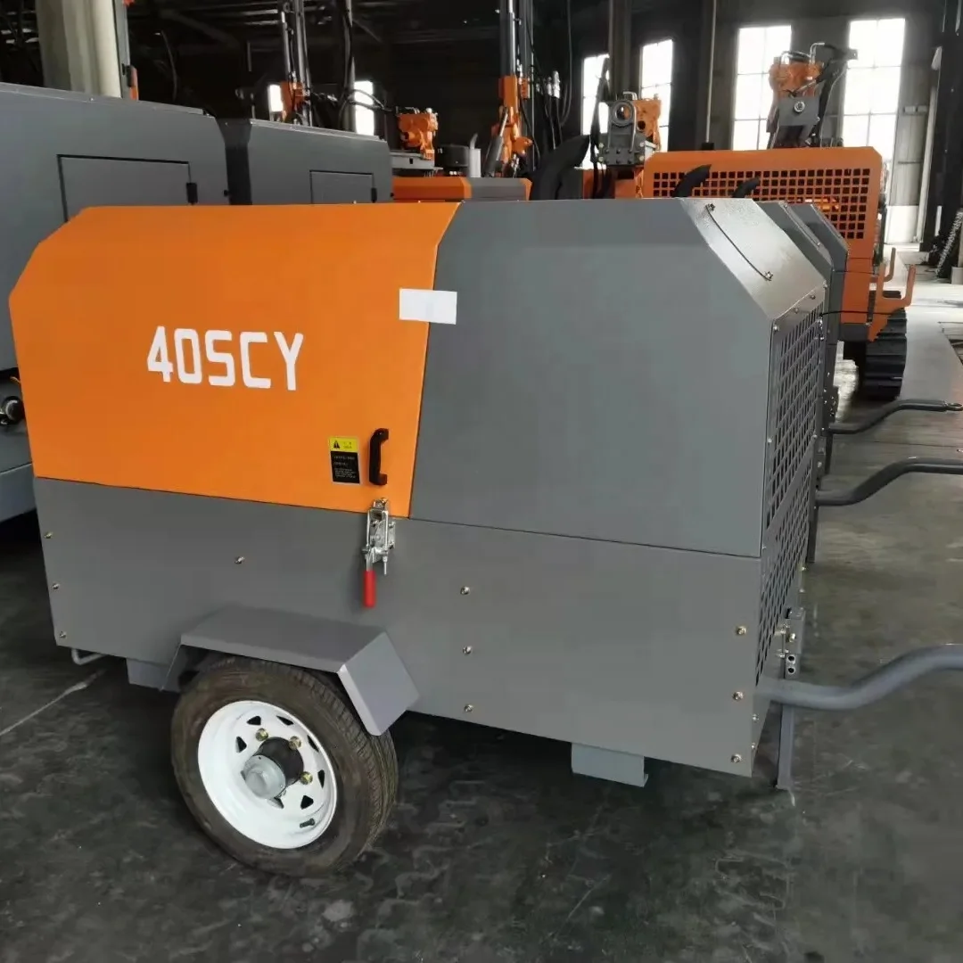 175cfm 5m3/min 7bar  portable diesel air compressor