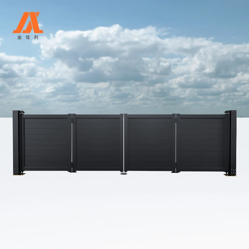 New Modern Bi Folding Gate Smart Electric Driveway Gates Bifolding Villa Industry Bifold Gate