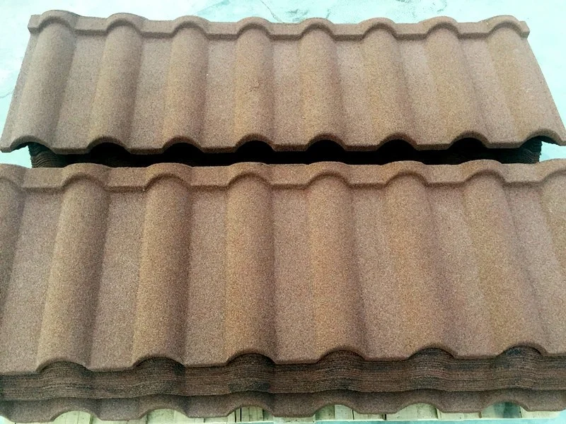 Металлическая черепица Jc классического типа с каменным покрытием и бесплатным клеем