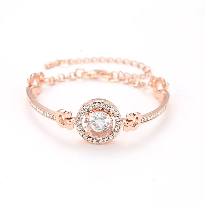 Charm Bling Crystal Rhinestone Bracelet  Flashing Diamond Adjustable Bracelet Jewelry Gift For Women