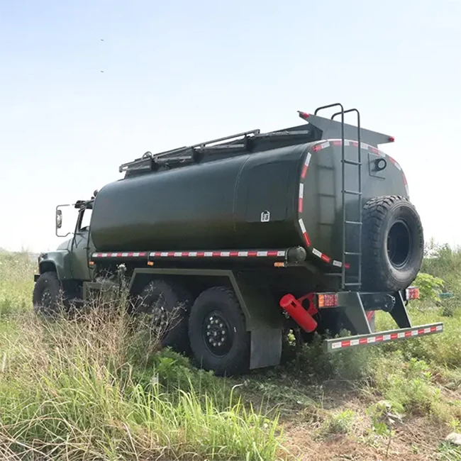 Dongfeng off-road 8000 liters oil tanker truck for sale fuel tank truck 6x6