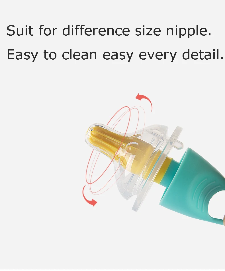 BH baby care  products of baby bottle brush,Silicone bottle Brush with  sponge OEM ODM