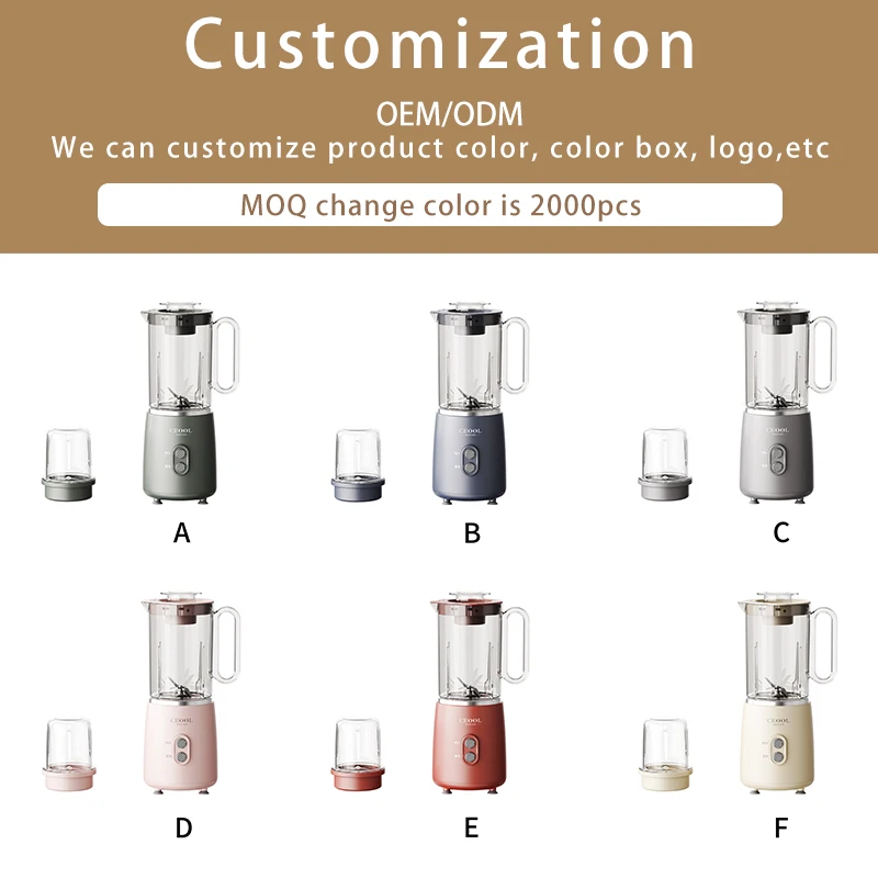 Hot Selling 2 in 1Mixer Chopper Electric Juicers Protein Dry Mill Mixer Food Blender Smoothie Blender