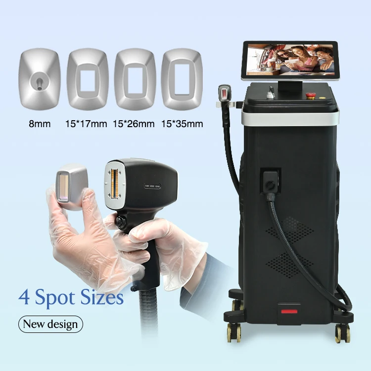 2023 Hot Sale 3 waves 755 808 1064 laser titanium machine 808 diode laser hair removal machine all skin type hair removal