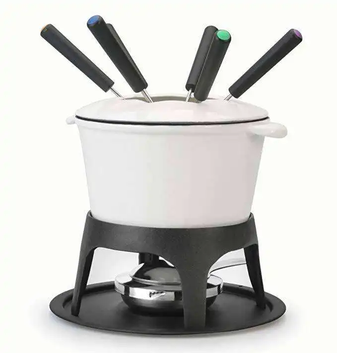 Pot Customized Cast Iron Fondue Pot Cheese Chocolate Fondue Pot Sets