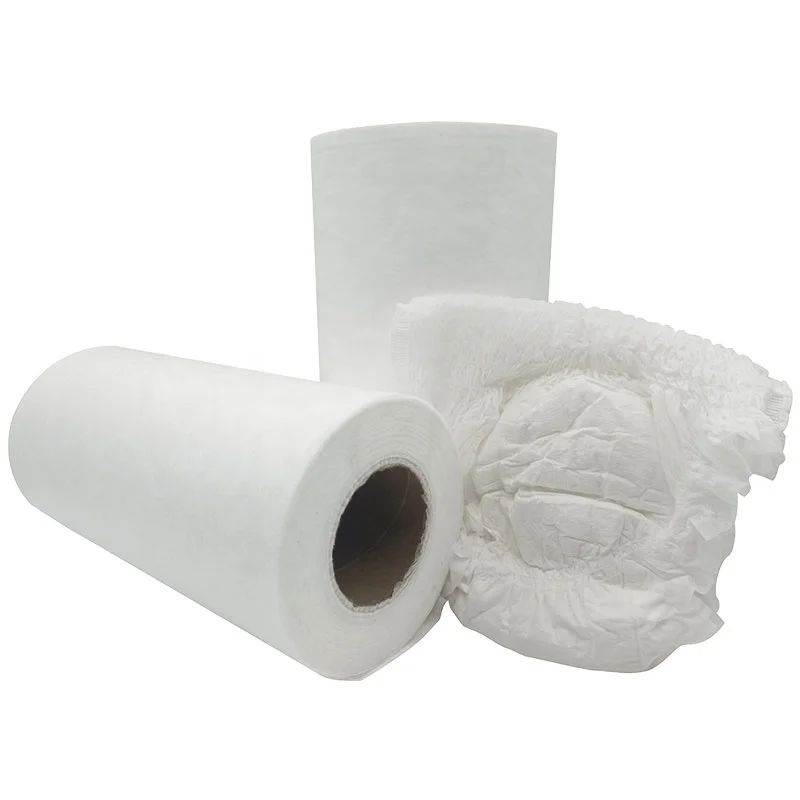 12g 1.6m/3.2m Custom Width nonwoven recyclable pp spunbond non woven fabric for Diaper leg cuff