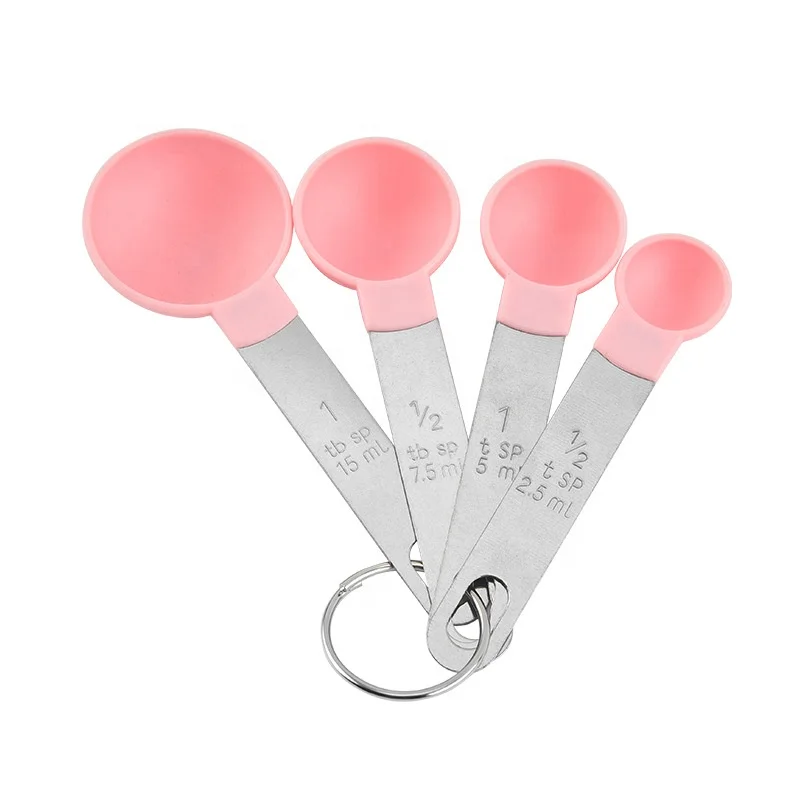 8-Piece Colorful Plastic Kitchen Utensil Set Factory Wholesale Baking Measuring Cups and Spoons