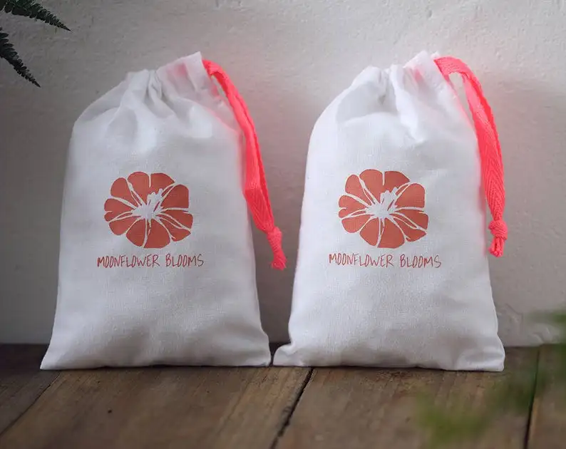 
Factory directly supply nature eco-friendly wholesale small cotton drawstring bags 