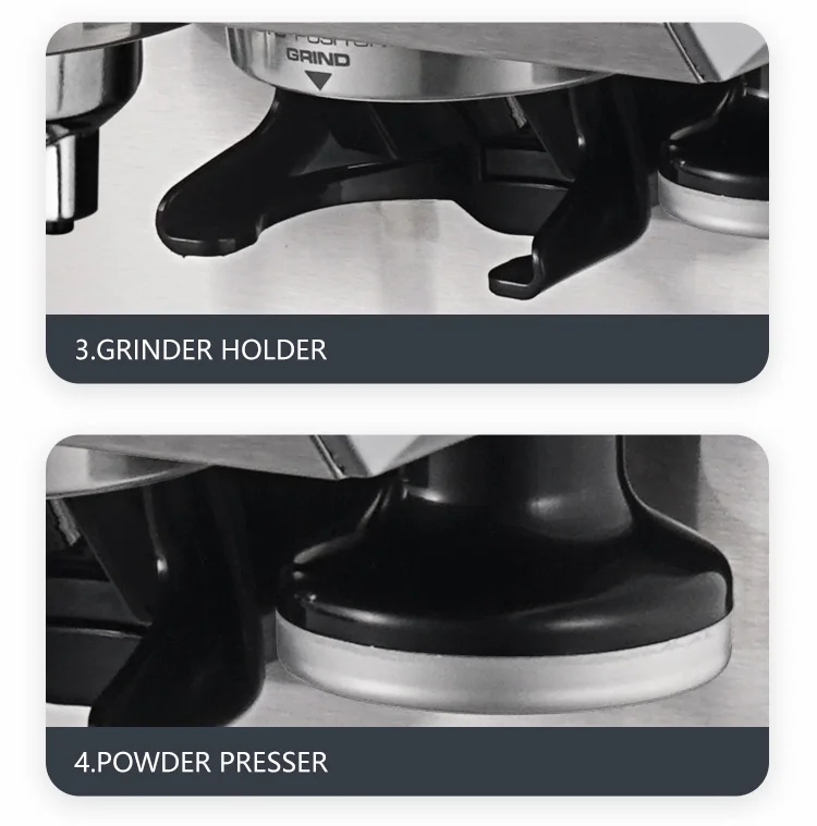 Fully Automatic Home and Commercial Barista Shop Use Espresso Maker Electric Smart Coffee Machine with Bean Grinder for Business