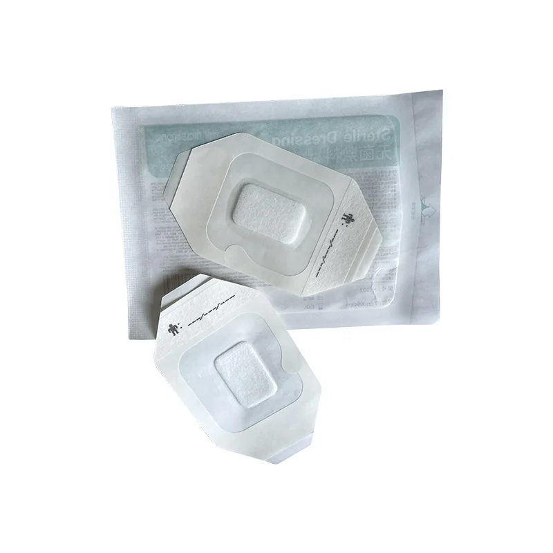 7x6cm Waterproof PU Iv Dressing Surgical dressing pad absorbent wound dressing Sterile medical