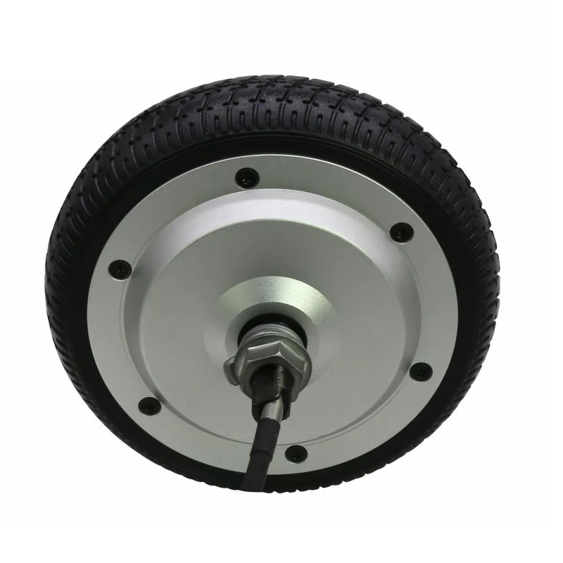 ZLTECH waterproof IP65 24V 350W 6.5inch 6N.m 150kg load brushless DC electric wheel hub servo motor with encoder for robot AMR