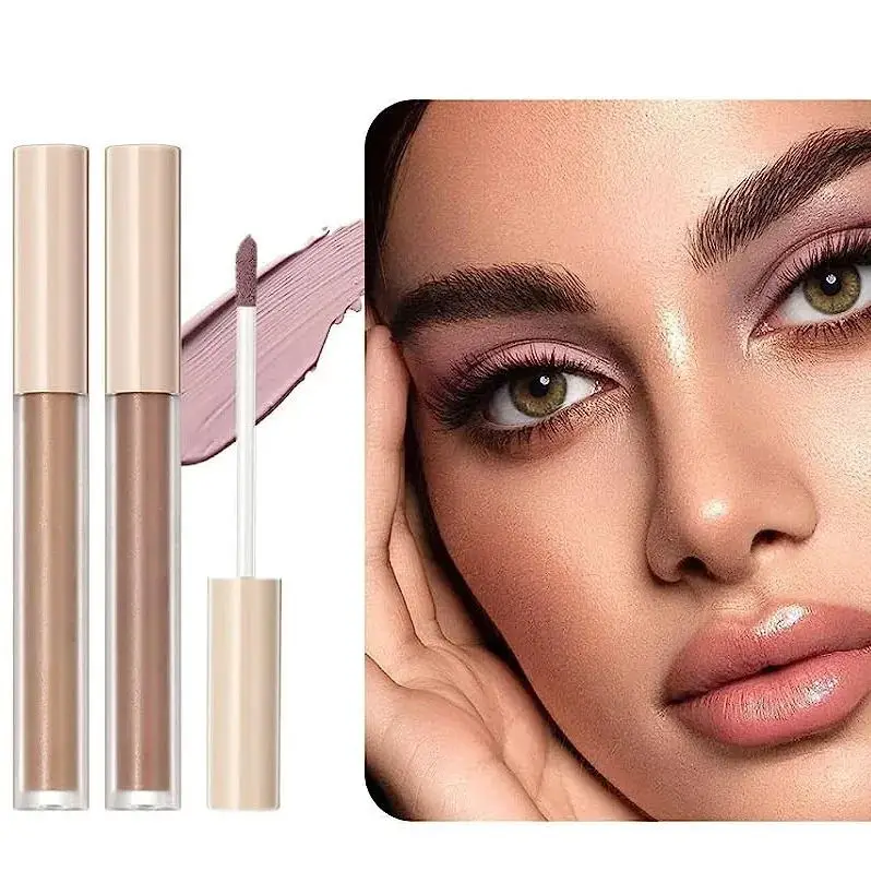 Custom Makeup Private Label 8 Sticks High Pigment Waterproof Liquid Creamy Brown Eyeshadow Stick