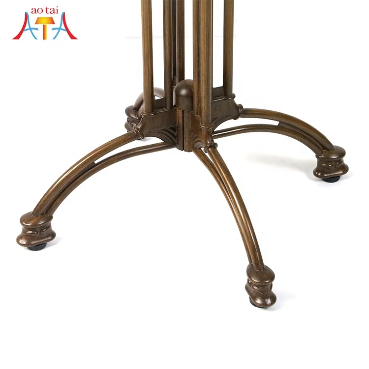 Wholesale Various colors styles restaurant coffee dining metal Aluminium table base