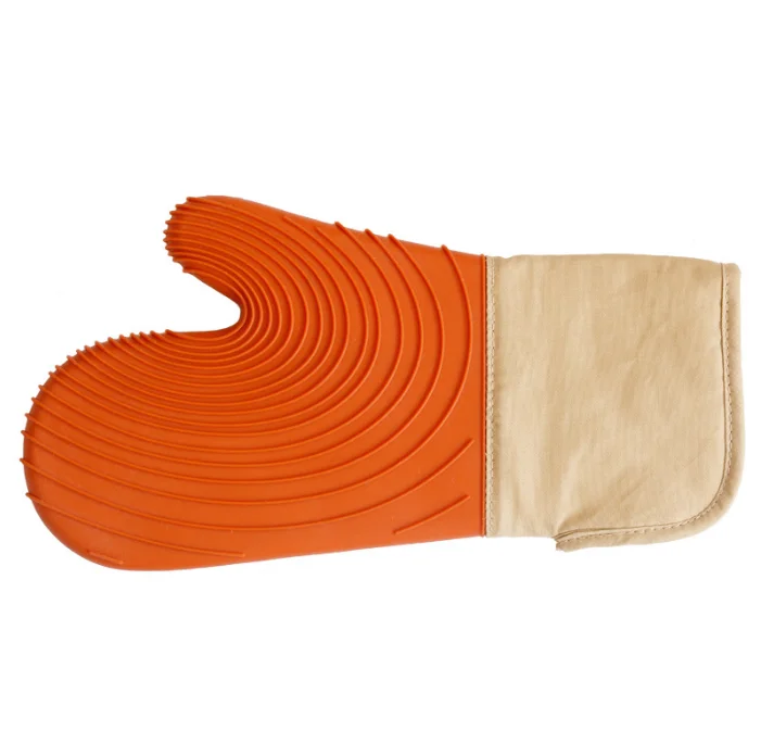 
Factory outlet 2 pcs New color silicone and cotton Professional Kitchen Tools Kitchen Accessories Silicone Oven Mitt set 