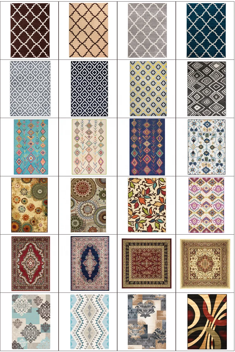 Customized Moroccan Trellis Lattice Skid-Resistant Carpet Home Indoor Area Rug Floor Mat