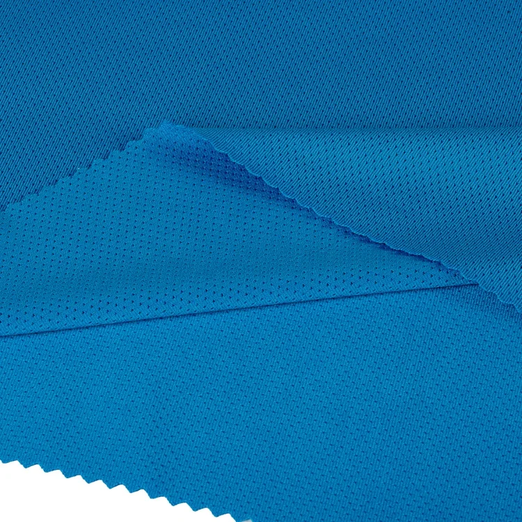 China Supplier Knitted Plain Dyed Sportswear 2 Way Stretch 100%Polyester Mesh