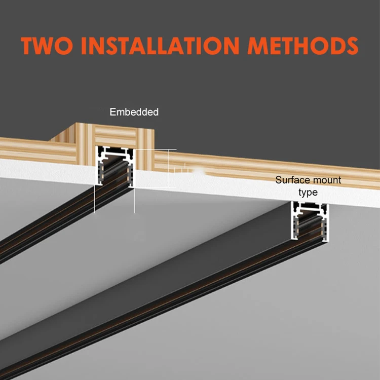 Ushine High Brightness Indoor Store Office Home Surface Mounted Aluminum COB LED Magnetic Track Light