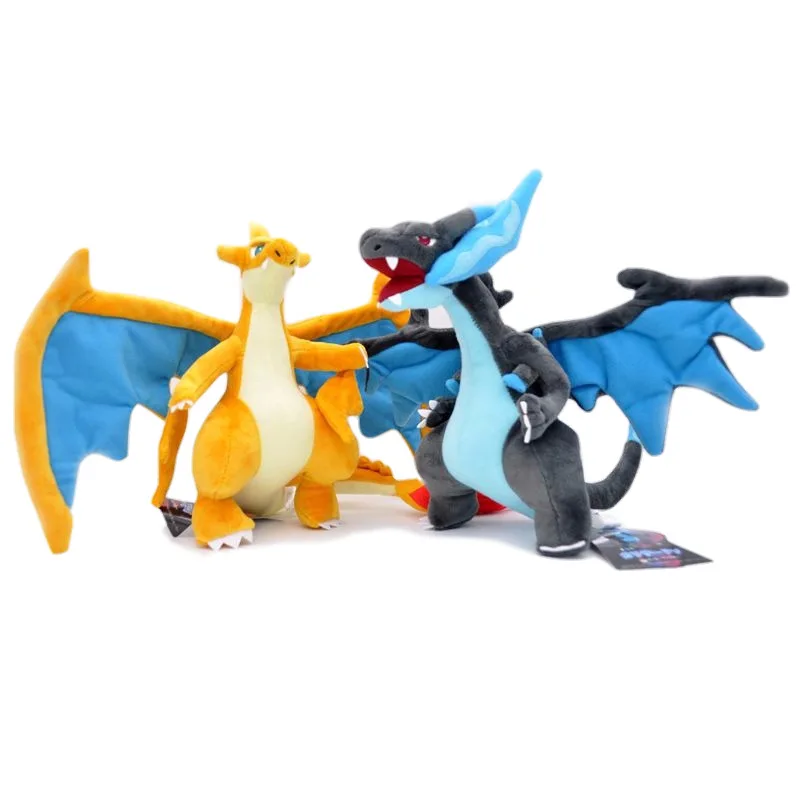MB4 OEM wholesale 23cm Large Million XY Edition Charizard Yellow Blue Little Fire Dragon Evolution Plush Doll