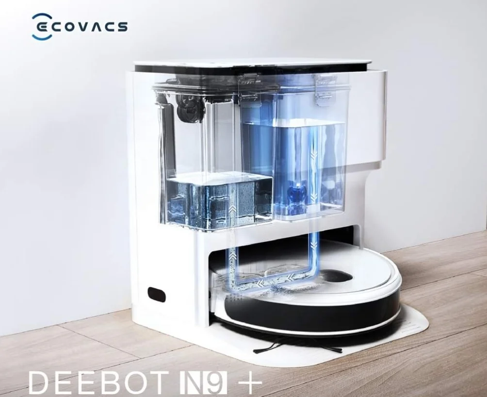 Автоматический умный робот-пылесос ECOVACS Deebot N9 +, самоочищающийся робот-пылесос для подметания и уборки