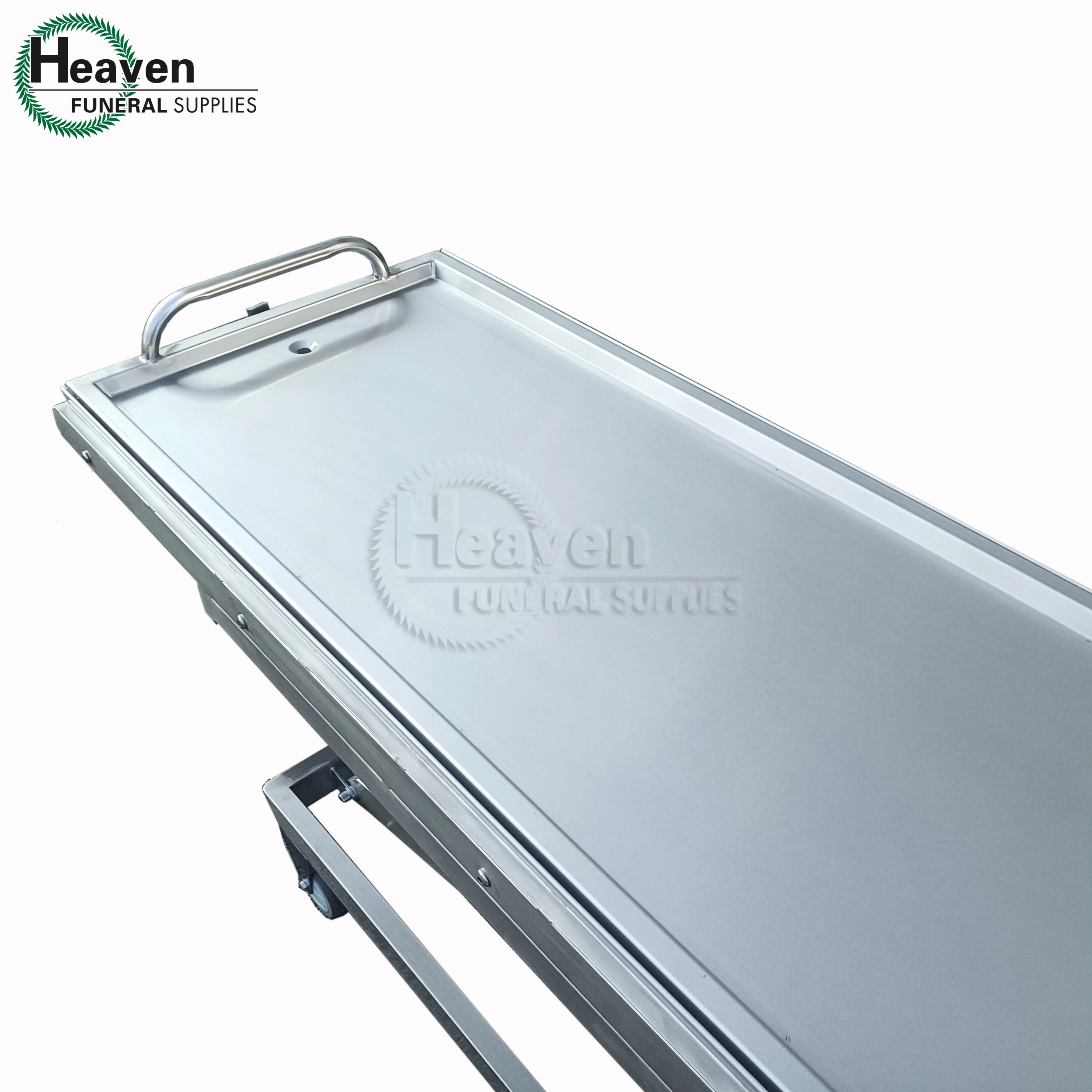 Hydraulic Morgue Trolley Funeral Equipment 304 Stainless Steel Mortuary Body Lifter Trolley Corpse Cart