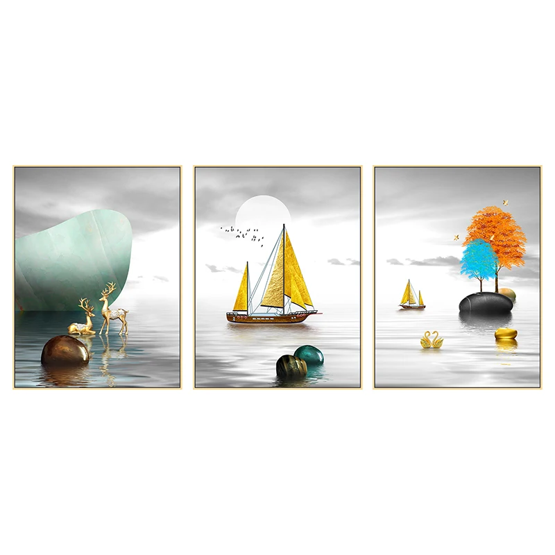 Modern and Contracted Wall Art Painting Custom Canvas Picture Painting on Canvas