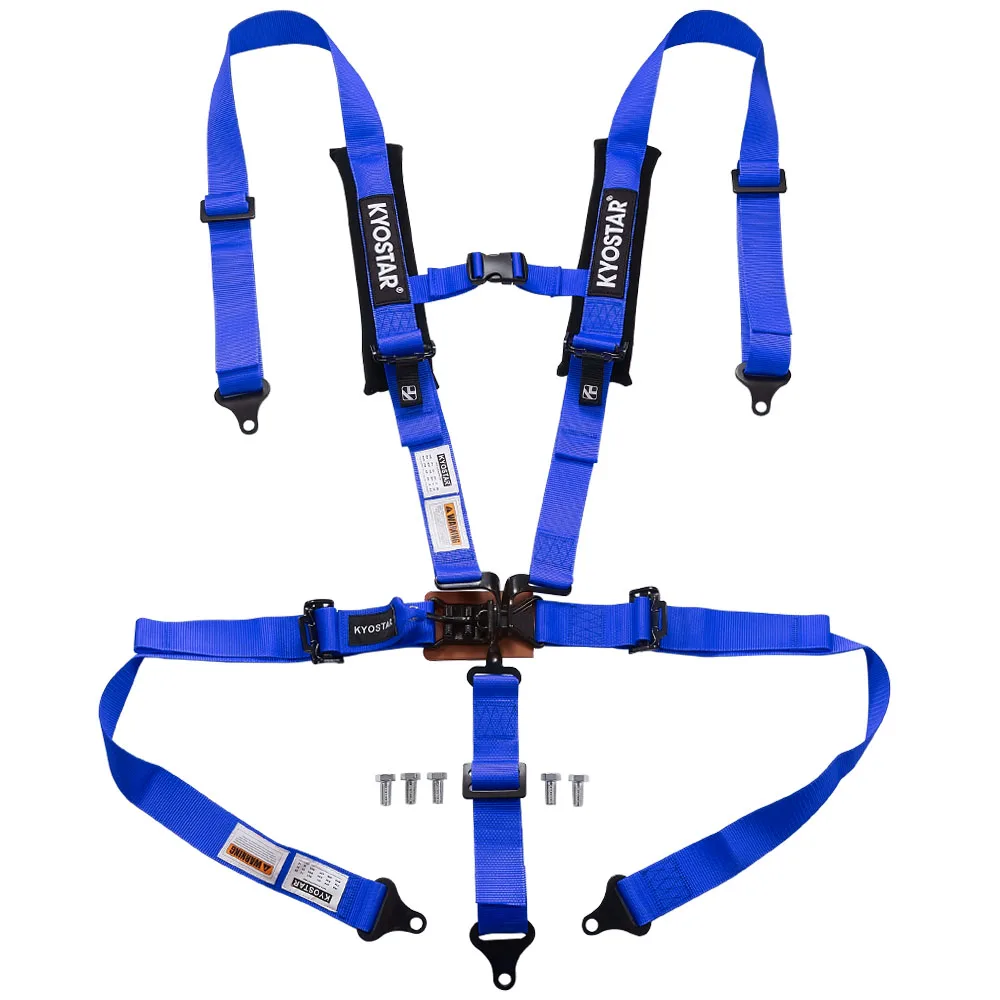 2 Inch Latch and Link KYOSTAR Universal Racing Seat Belt 5 Point Harness Car Safety Harness Belts