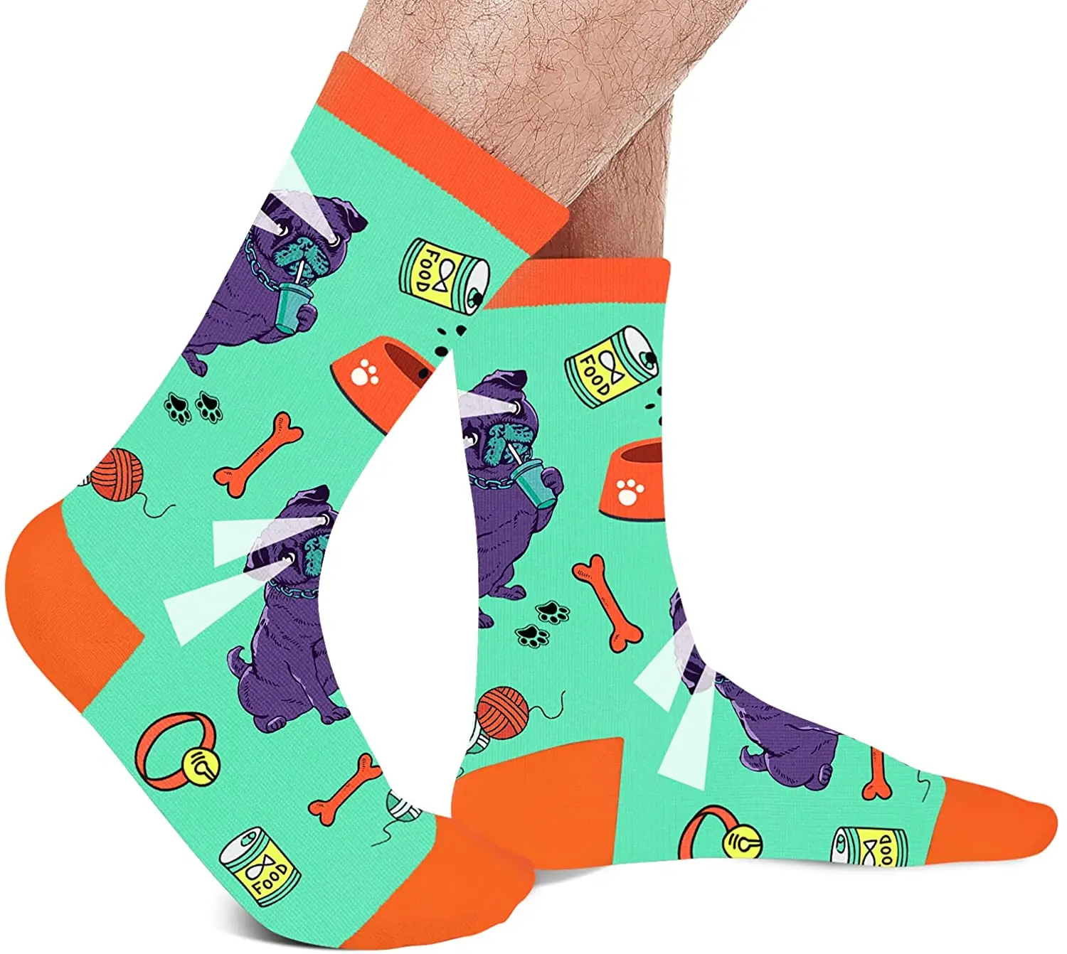 Прямая поставка с завода, горячая Теплая Мягкая Популярная мода, круглые точки, Мужские жаккардовые хлопковые носки с принтом