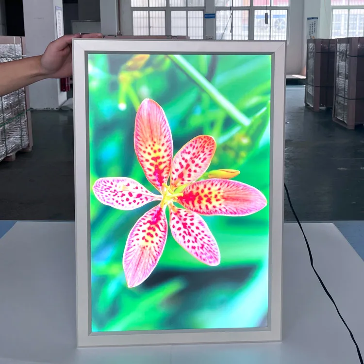 pop crystal led light box 36x48 ultra thin snap frame poster box light frame led