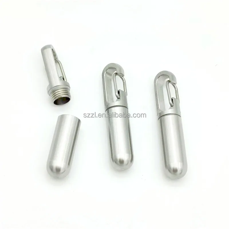 Заводская Высококачественная портативная Водонепроницаемая металлическая коробка для таблеток из нержавеющей стали под заказ алюминиевая маленькая бутылка