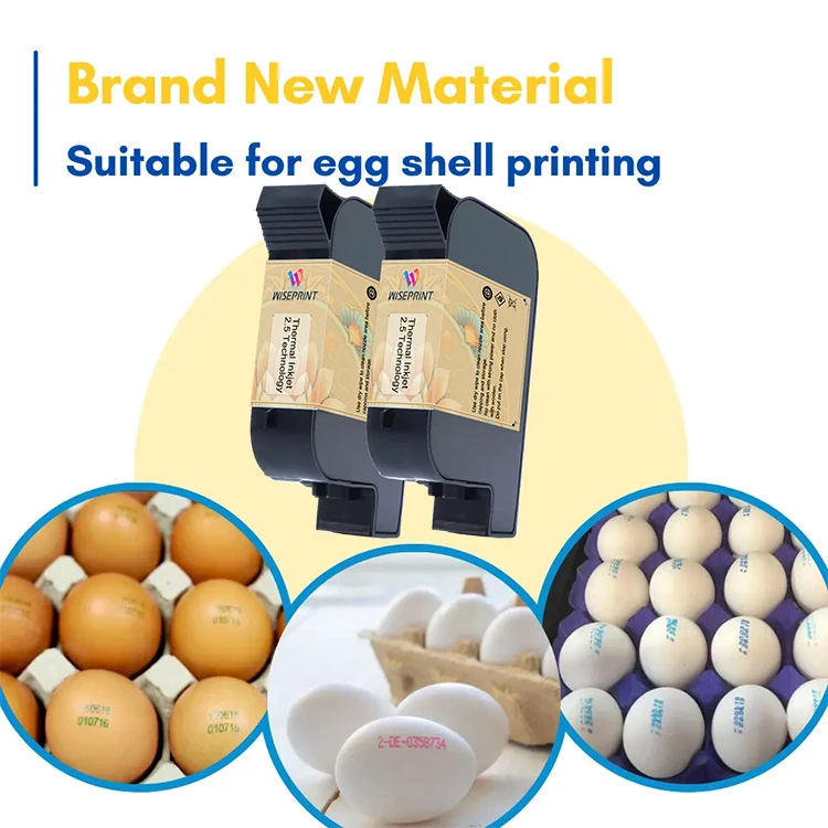 Wiseprint Excellent Adhesion 12.7mm Black Ink Inkjet Printer Refillable Cartridge Water-Based Ink Cartridges