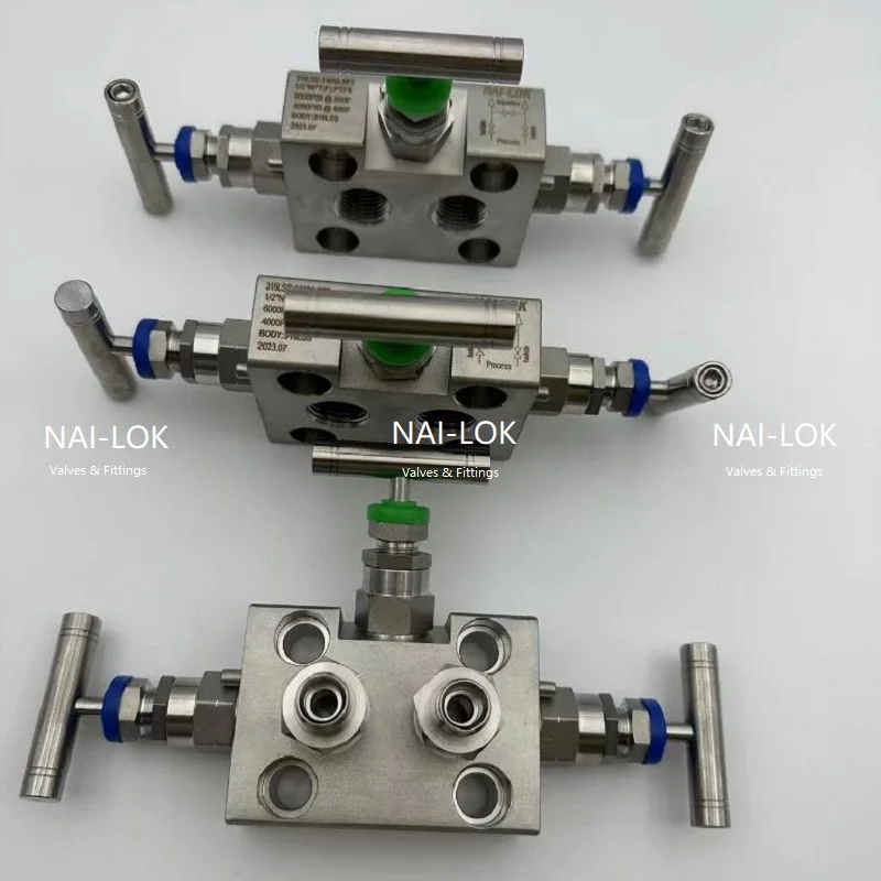 Inconel 625 3 5 way valve manifolds R type T type three valve manifold 2 valve manifolds for pressure transmitter