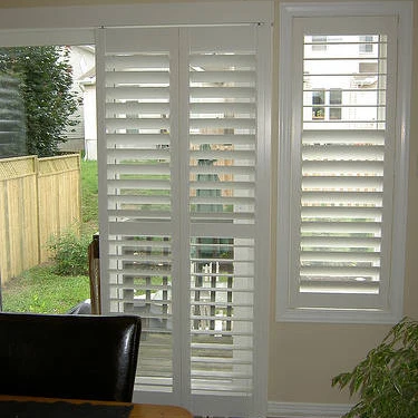 White Wood Door Window Louver Horizontal Plantation Shutters Graphic Design Classic Direct from China Online Technical Support